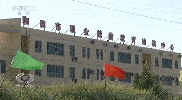 中國官方電視台播放的「學校」生活畫面