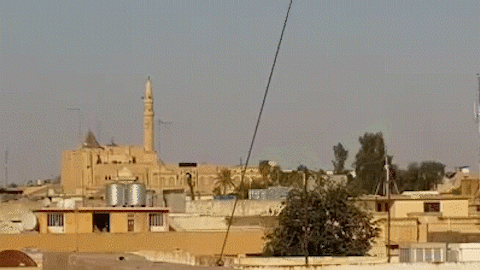 نشرت الدولة الإسلامية مقطع لتفجير ضريح النبي يونس في ٢٠١٤&amp;nbsp;
