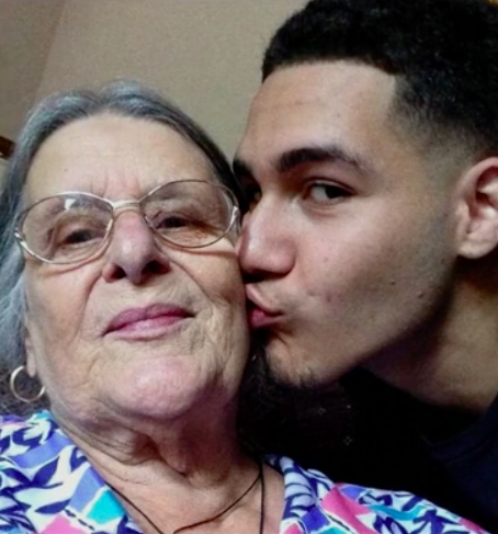 A photo Josh tweeted, with the caption: &#39;Grandma means the world to me&#39; (Picture: BBC Two)