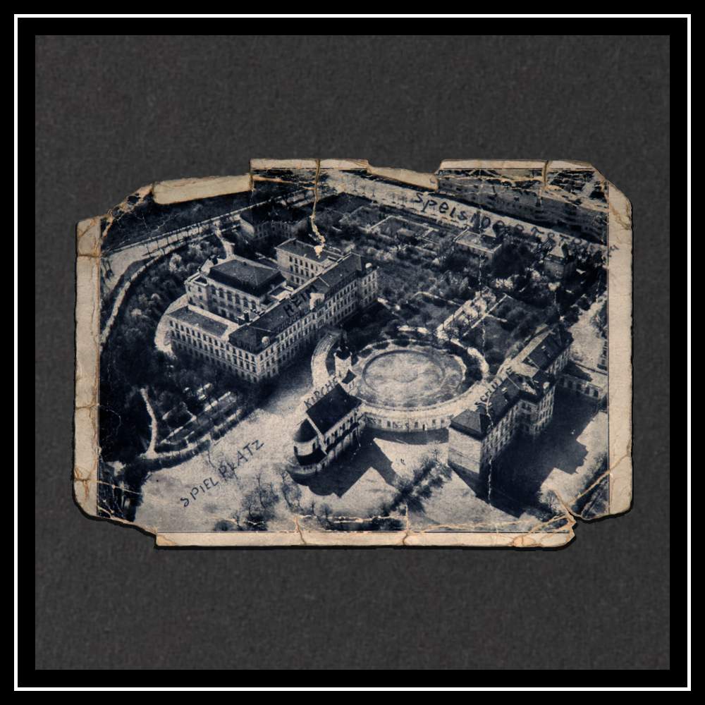 На открытке Кнабенинститут Розенхюгель, школа Курта