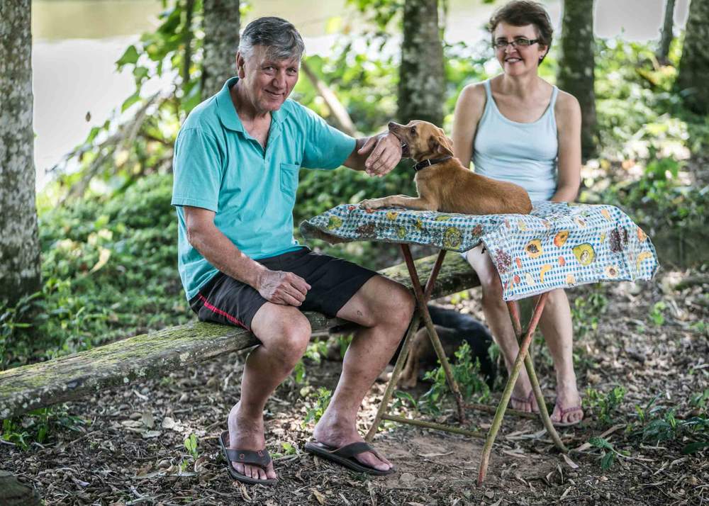 Celso Luiz Leite and his wife Maria do Carmo Ferreira Leite