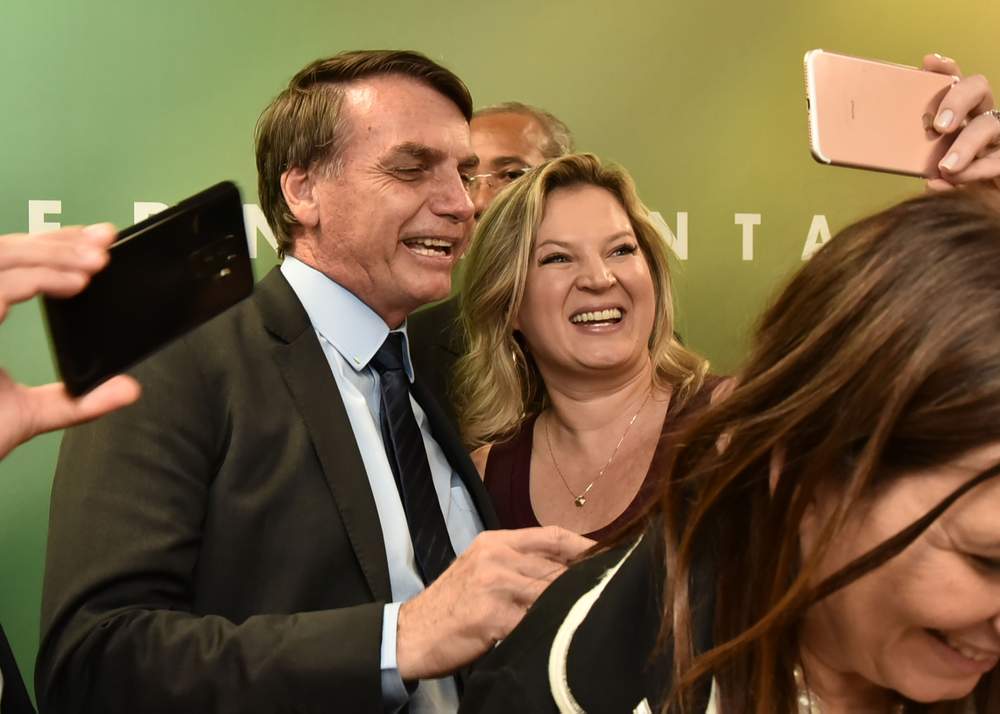 Bolsonaro with Joice Hasselmann