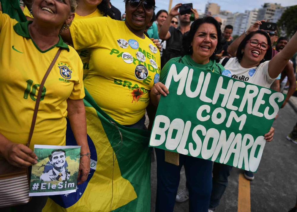 Manifestação pró-Bolsonaro