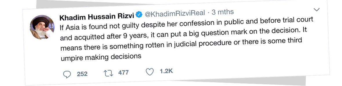 Rizvi&#39;s tweet on the day of the Supreme Court&#39;s decision