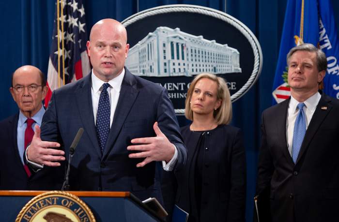 January 2019: Acting US attorney general Matthew Whittaker announces charges against Huawei and Meng Wanzhou