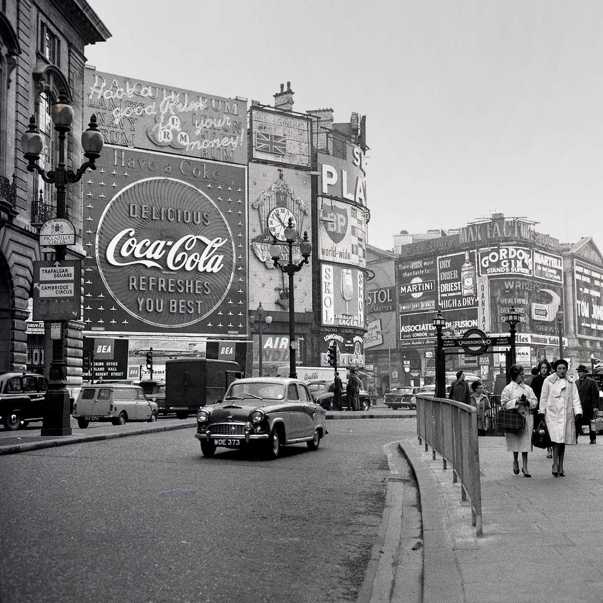 Piccadilly Circus, London, circa 1960