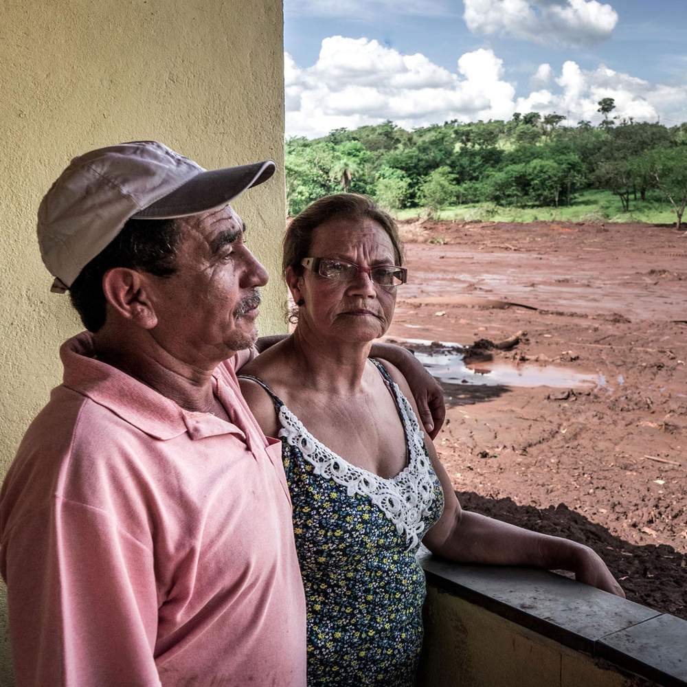 Telmilia Duraes da Rocha and her husband