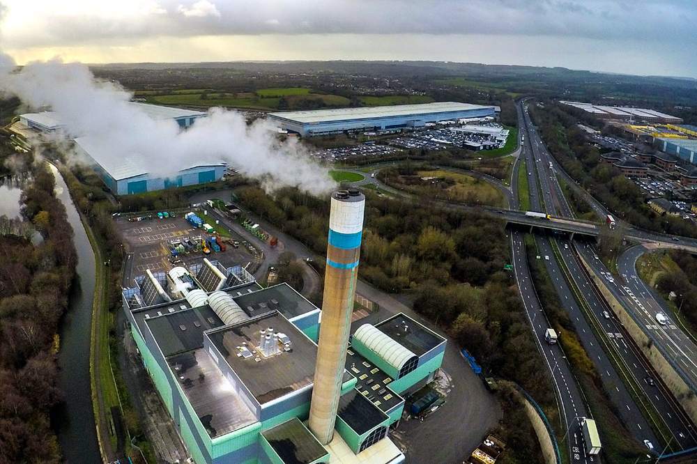 Waste incinerator and the A500, Stoke-on-Trent