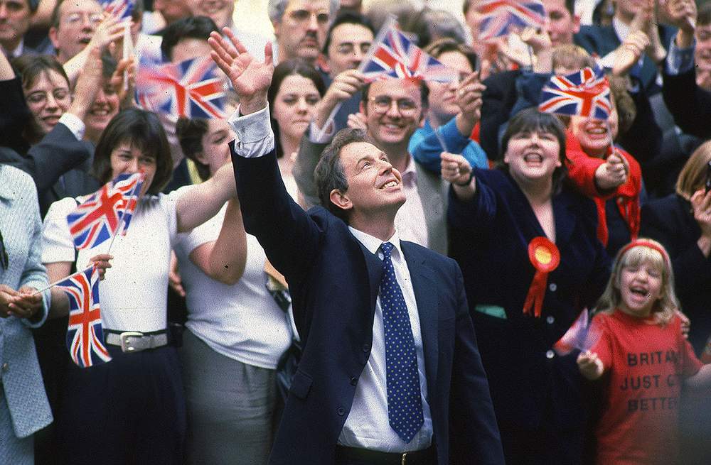 Tony Blair&#39;s Labour election victory in 1997