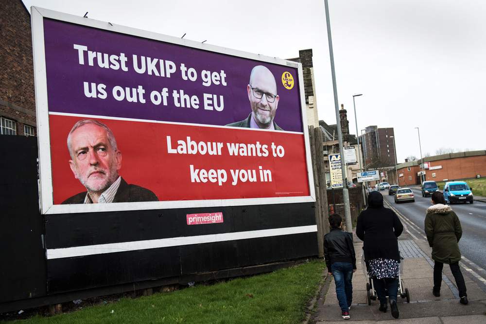 UKIP poster in Stoke-on-Trent, 2017