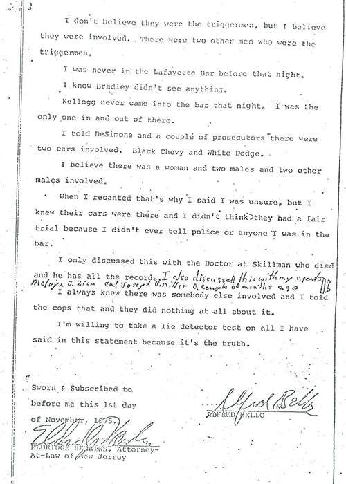 Extract of legal interview with Alfred Bello Extract of legal interview with Alfred Bello