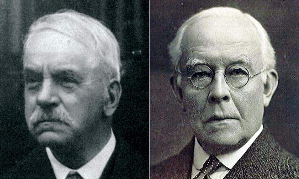 John Lister, left, and Arthur Burrell cracked the code