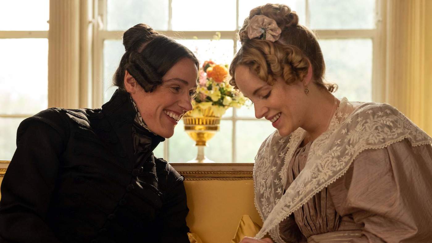 Suranne Jones, left, said playing Anne Lister was an “uplifting” experience