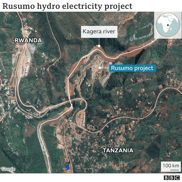 Mradi wa Umeme wa Rusumo unaendelea Kagera Tanzania. Umeme huo utatumika nchini Burundi na Rwanda