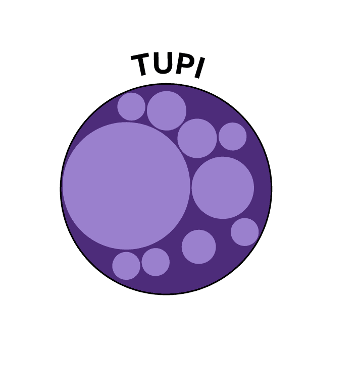 Diagrama da macrofamília tupi