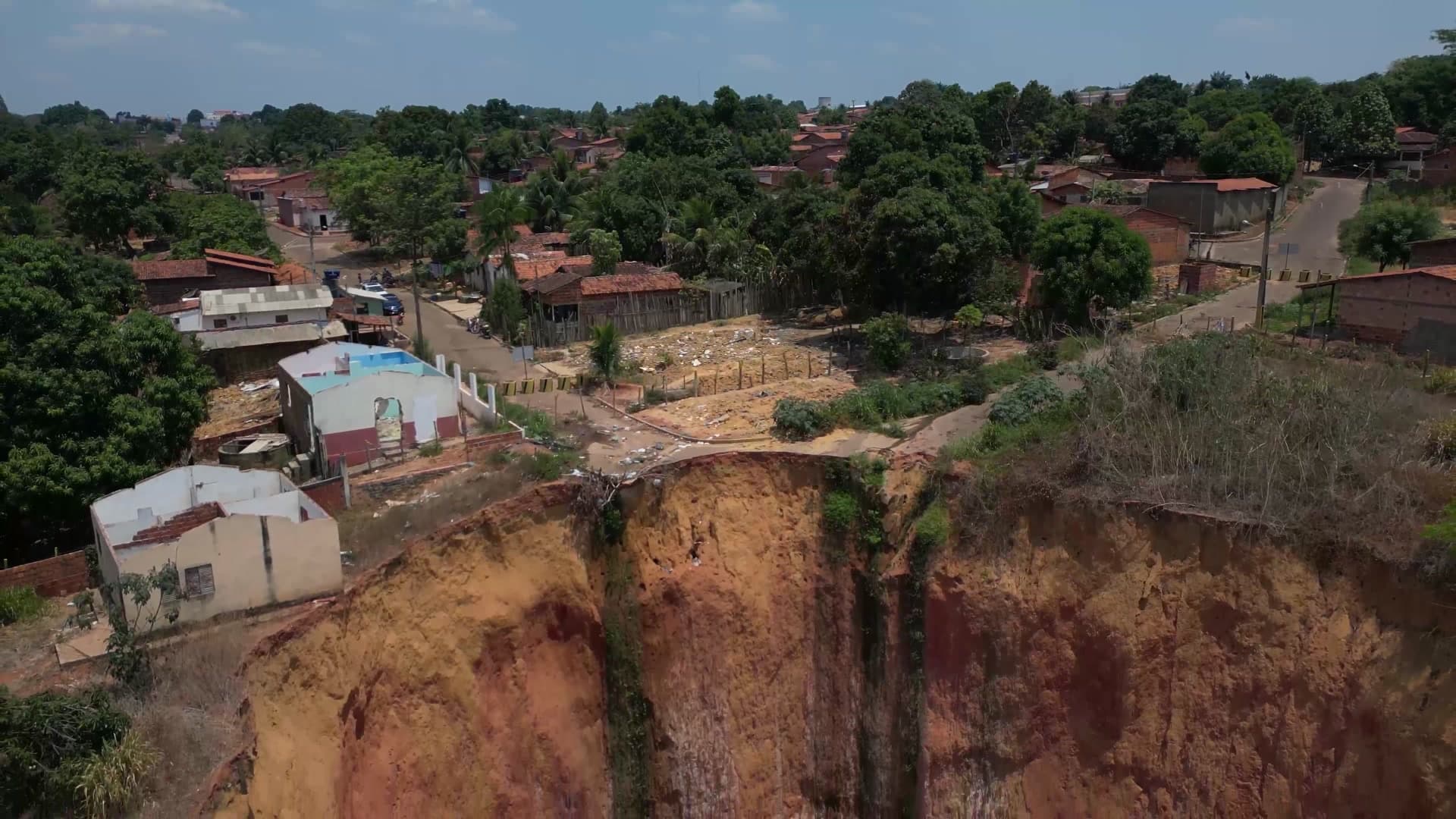 Drone video of one of Buriticupu's gullies