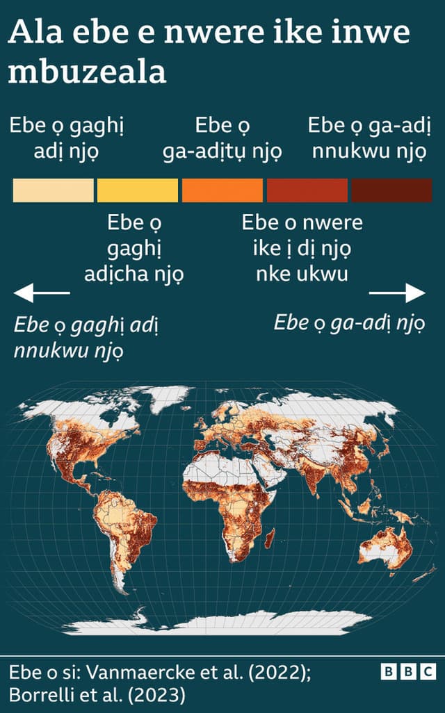 Map mba ụwa na-egosi olulu oke mmiri kpatara
                
                