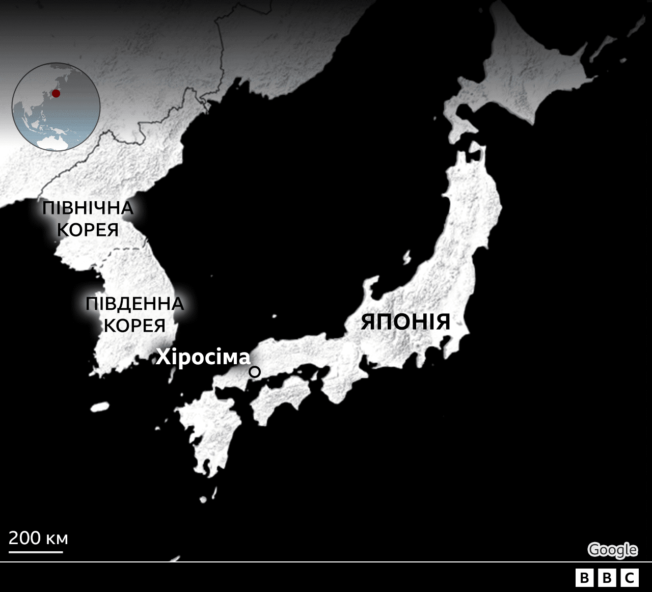 Мапа міста Хіросіма