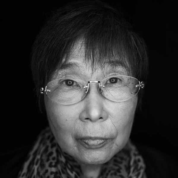 Retrato de Keiko Ogura, un sobreviviente de Hiroshima