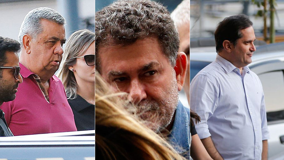 Deputados Jorge Picciani, Paulo Melo e Edson Albertassi