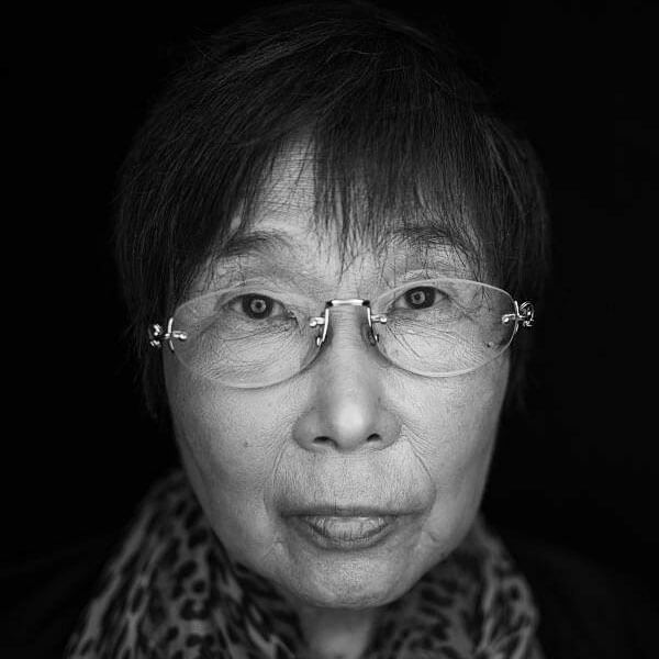 Retrato de  Keiko Ogura, un sobreviviente de Hiroshima