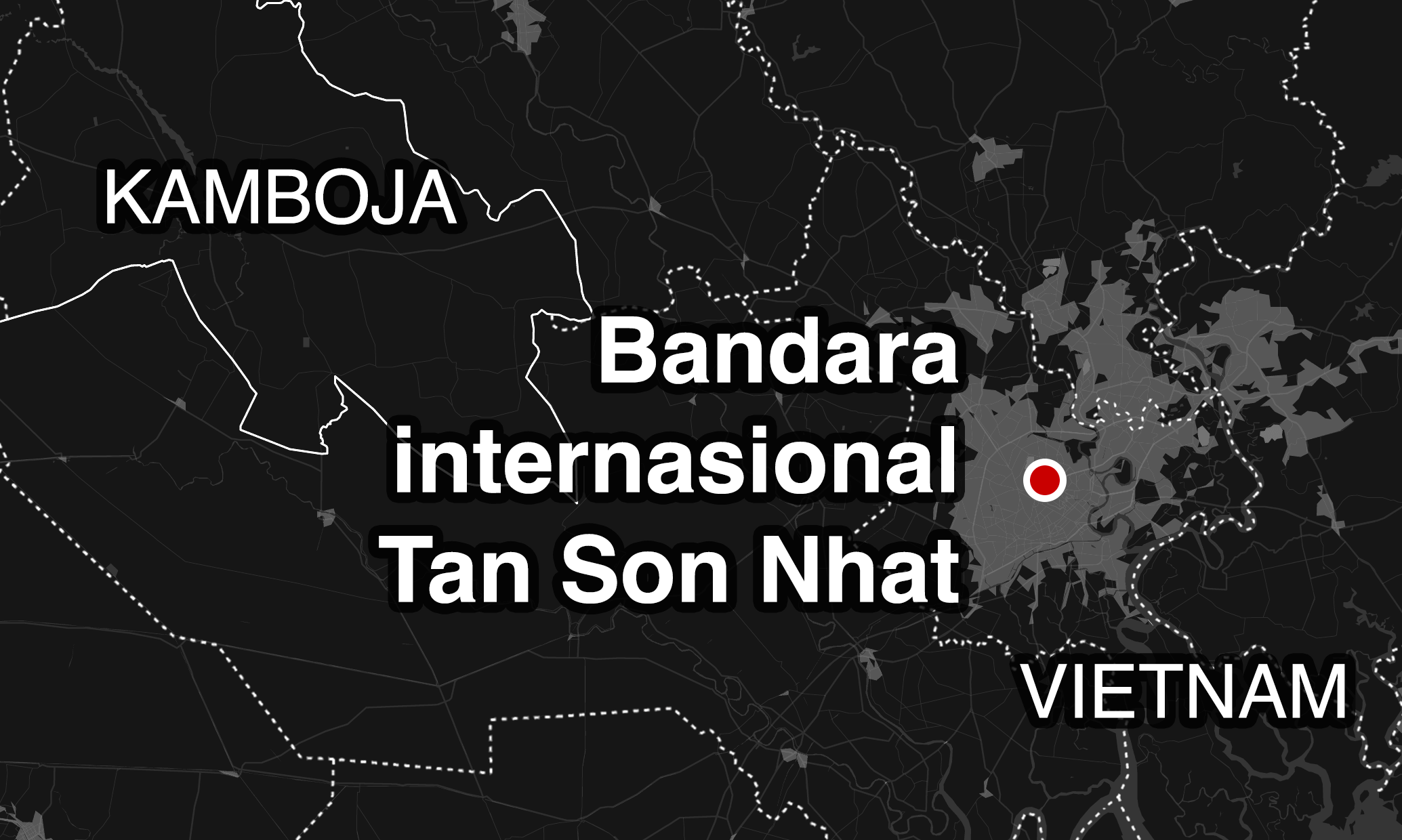 Perjalanan dimulai tak jauh dari Bandara Tan Son Nhat di Vietnam.