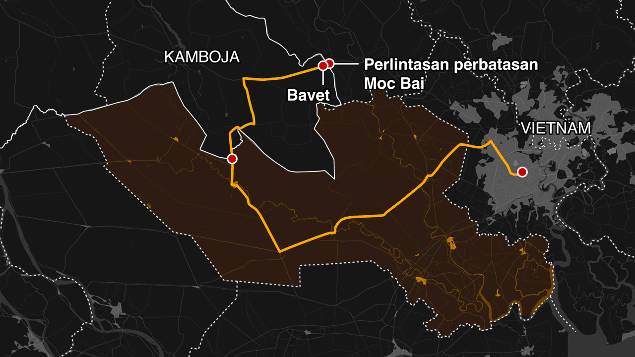 Peta Kota Bavet