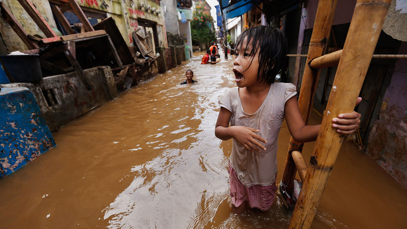 "Penurunan tanah dan banjir punya hubungan yang sangat erat."