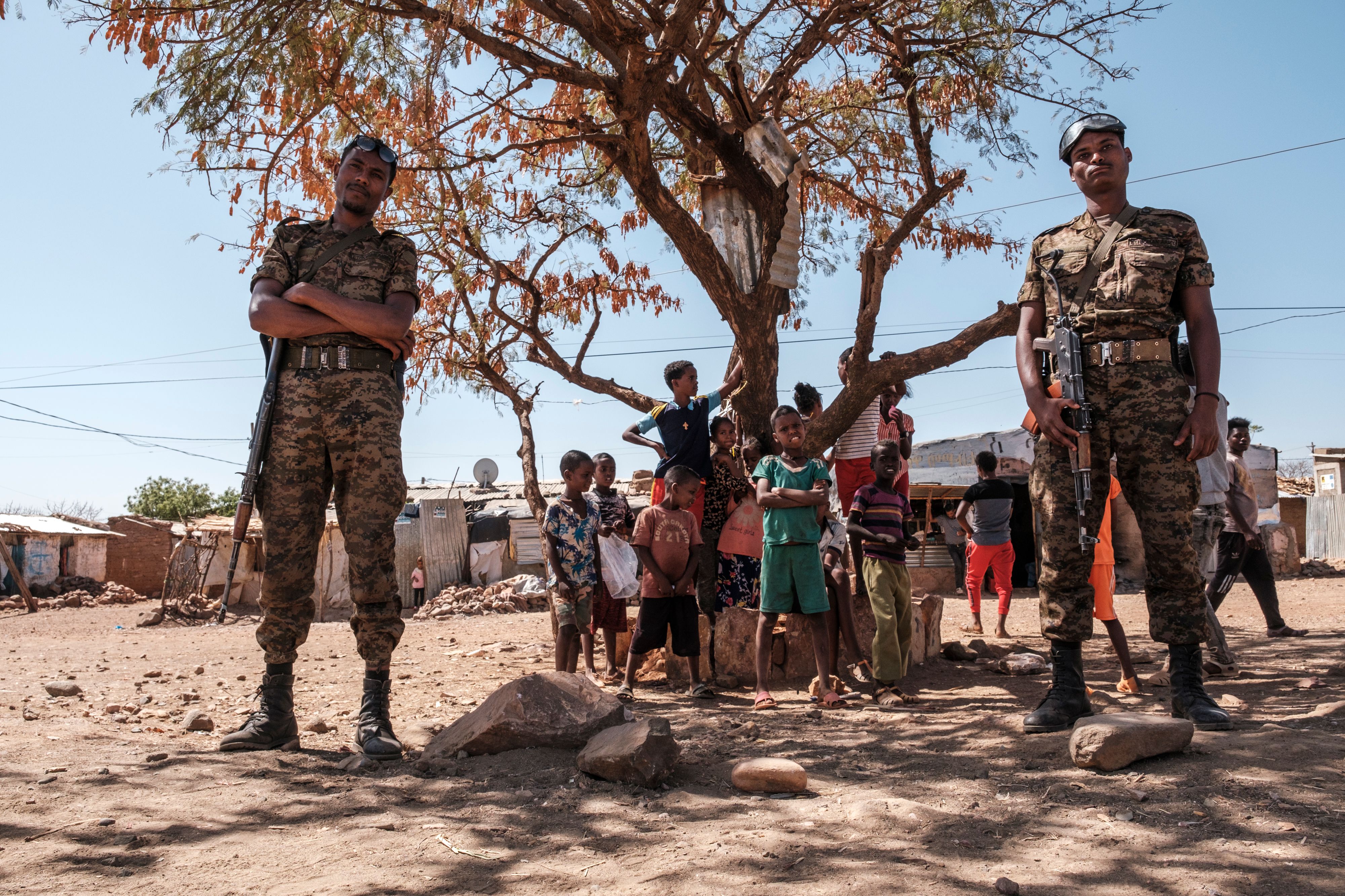 በማይ አይኒ የስደተኞች መጠለያ ጣቢያ የኢትዮጵያ ወታደሮች ጥር 22/2013 ዓ.ም