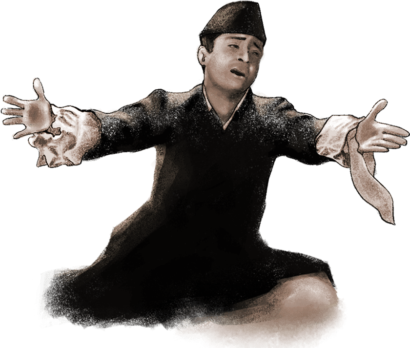 "हम बेखुदी मे तुमको पुकारे चले गए" बोलको गीतको छायाङ्कन