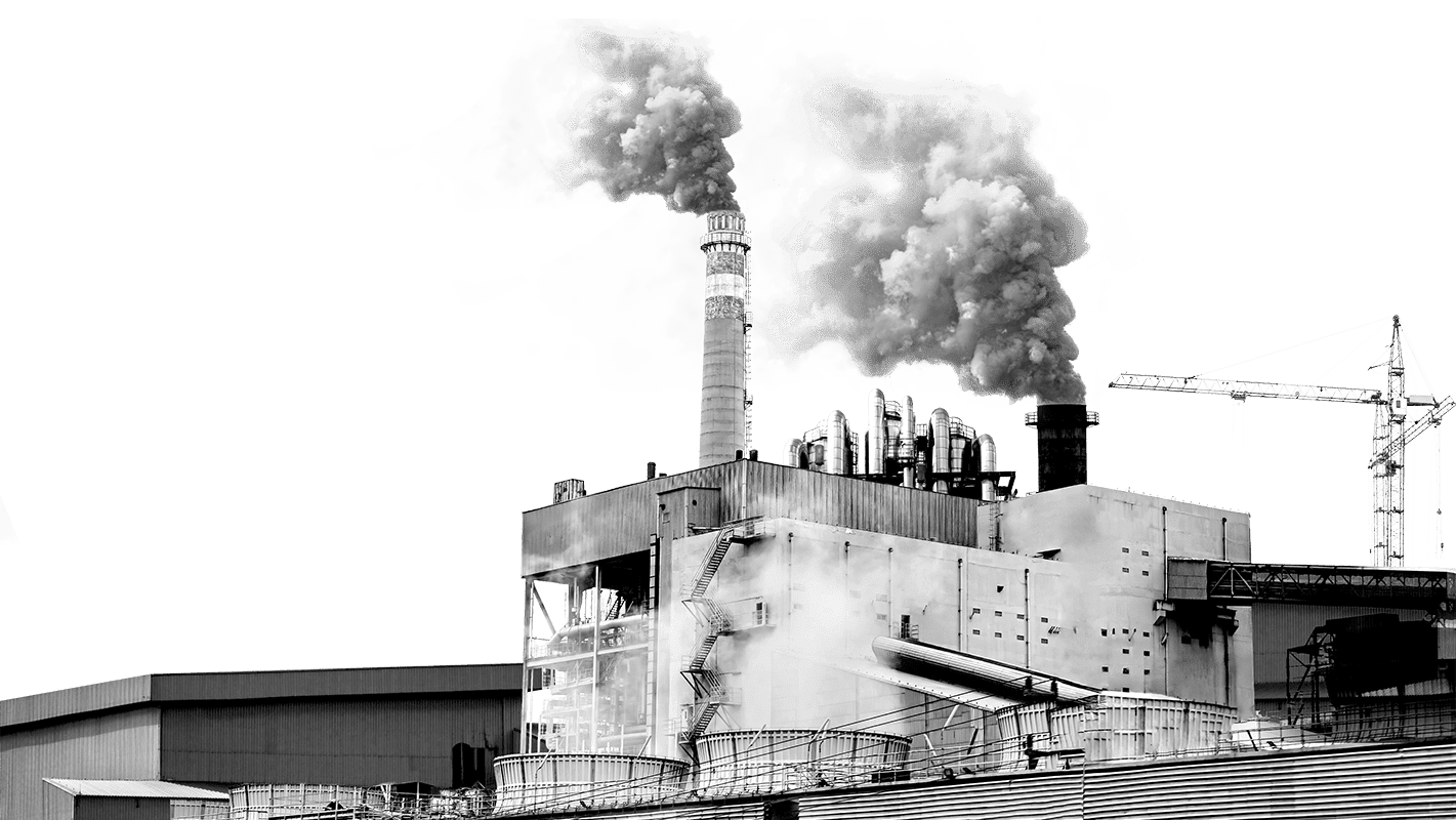 ફૅક્ટરીની ચીમનીમાંથી નીકળતો ધુમાડો