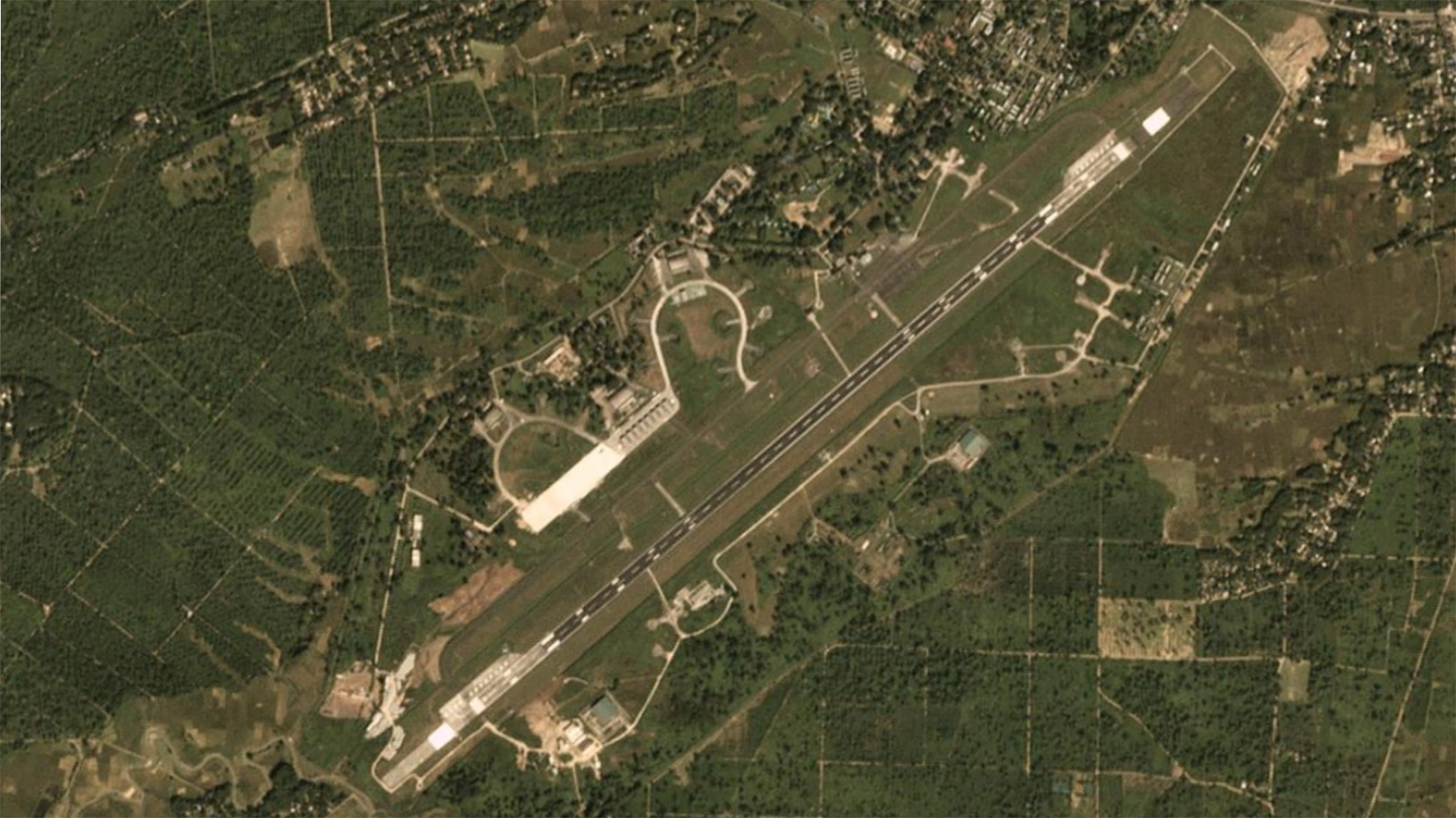 Satellite image of Chabua Air Force Station in 27 October 2018