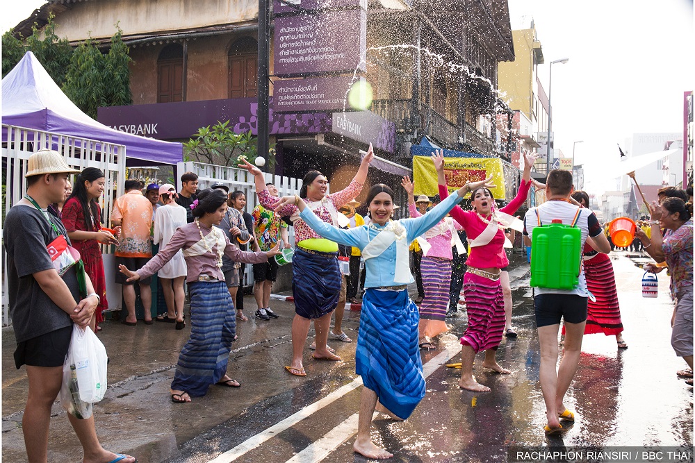 บรรยากาศสงกรานต์ถนนท่าแพ เชียงใหม่ 2561