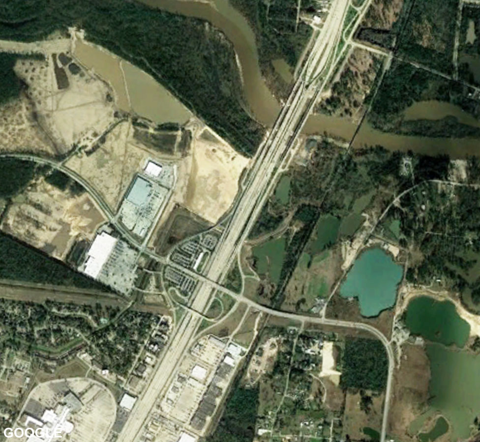 Satellite images of Houston Interstate 69