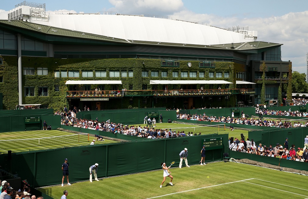 How Centre Court looked from the outside in 2018