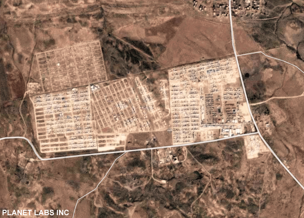 Satellite image shows the camp in December 2018