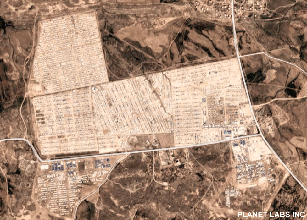 Satellite image shows the camp in March 2019