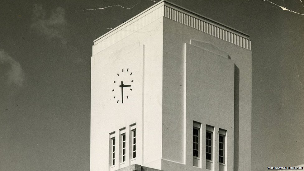 Clock tower in 1949