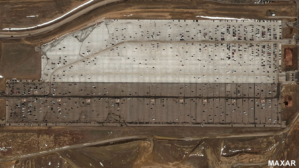 Coronavirus slowdown in US seen from space