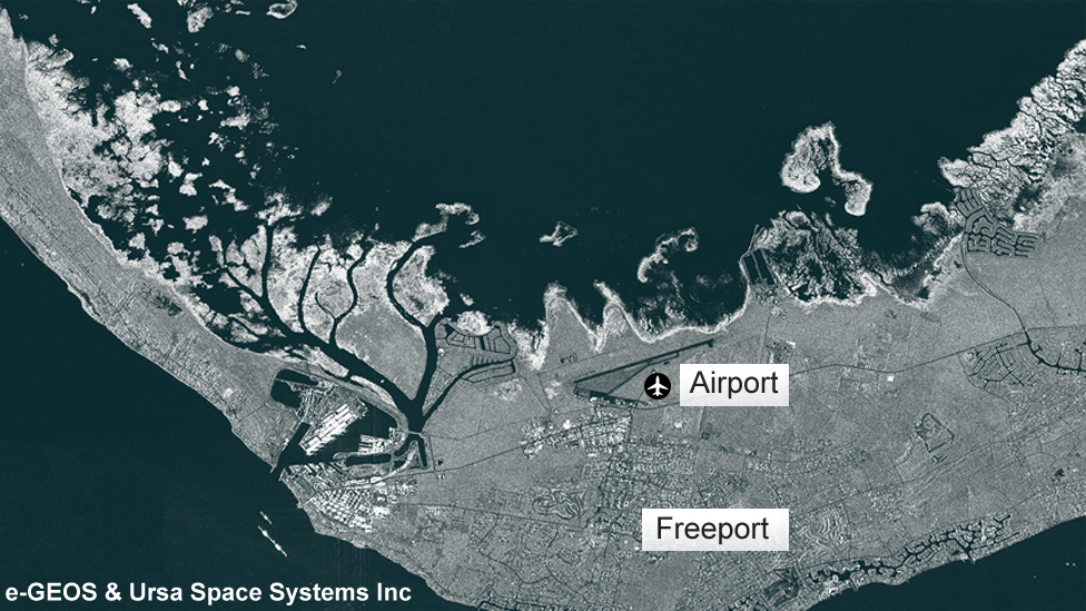 Freeport in Grand Bahama before Dorian