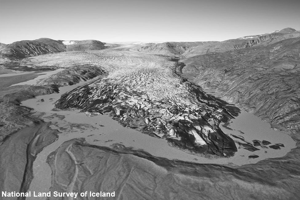 Hoffellsjökull glacier in 1982