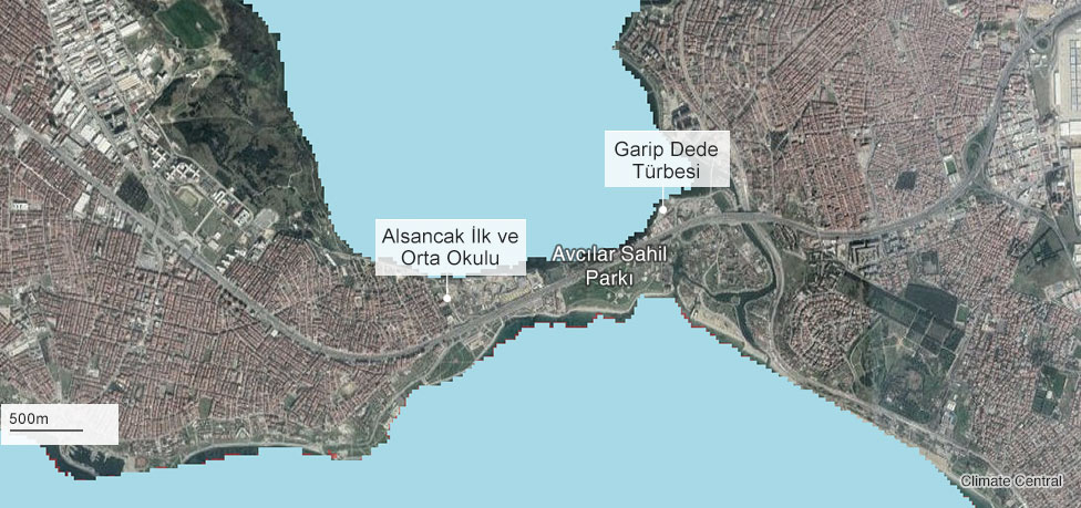istanbul sel haritası