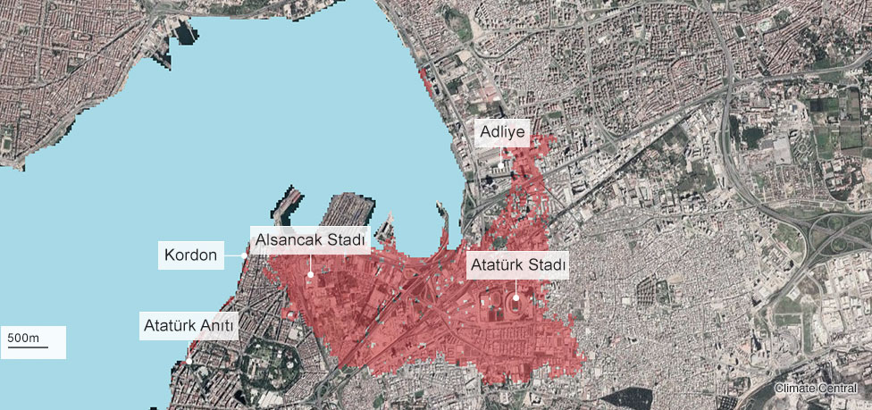 2050'de İzmir'de su baskını riski