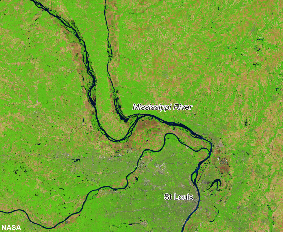 Mississippi River near St Louis