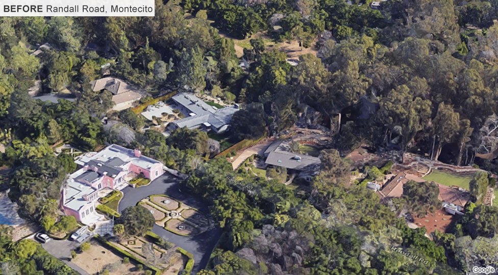 Randall Road, Montecito, before