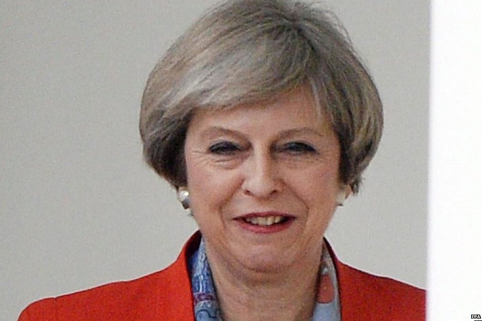 Theresa May in Washington