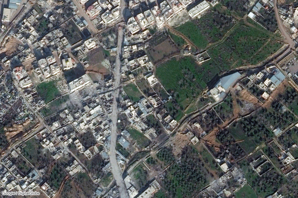 Residential area between Jobar and Douma 