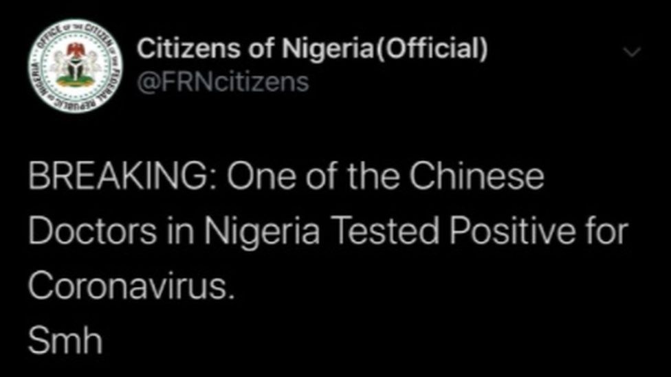 The Nigerian Centre for Disease Control (NCDC) quickly debunked the rumour.
