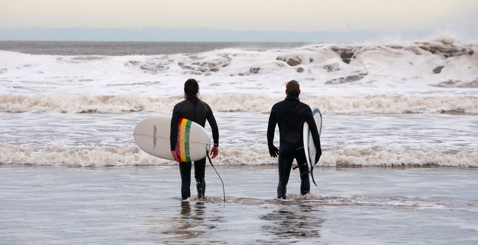 The surfers of Tynemouth BBC News